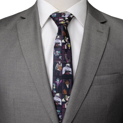 Disney Villains Dark Pattern Men's Tie Disney Ties - Paul Malone.com