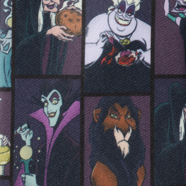 Disney Villains Dark Pattern Men's Tie Cufflinks.com Tie - Paul Malone.com