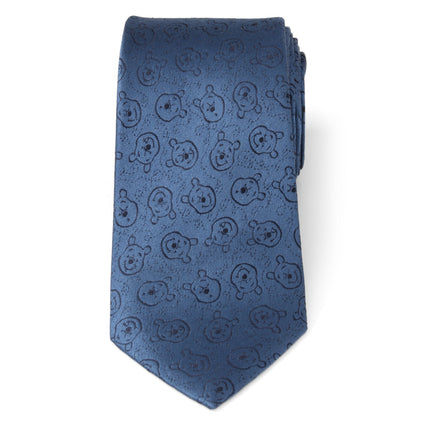 Disney Winnie the Pooh Blue Tonal Men's Tie Disney Ties - Paul Malone.com