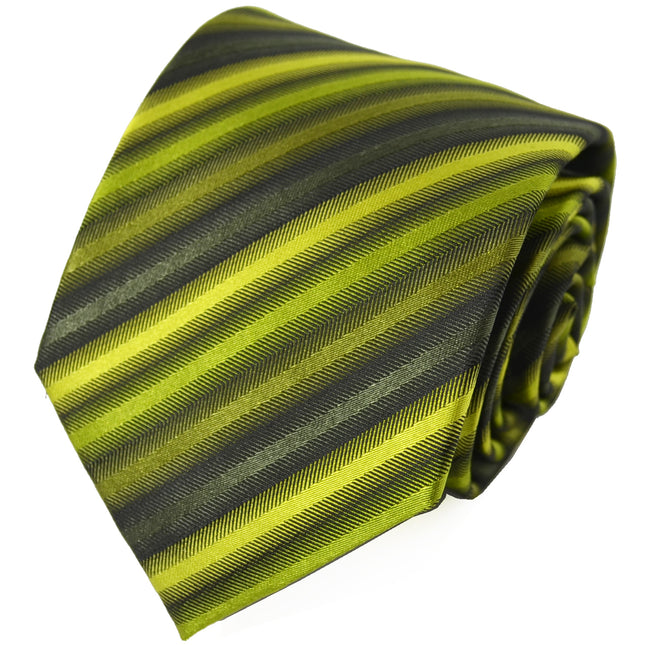 Green Striped Silk Necktie Set by Paul Malone Paul Malone Ties - Paul Malone.com