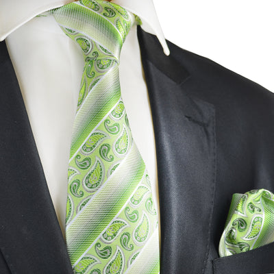 Vibrant Green Silk Necktie by Paul Malone Paul Malone Ties - Paul Malone.com