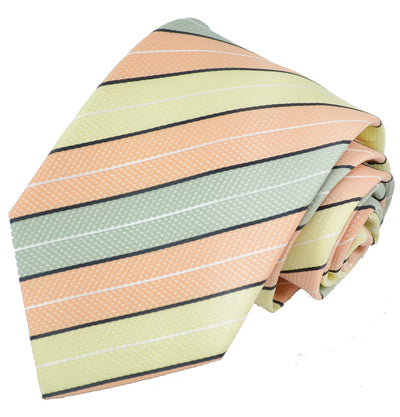 Green, Yellow and Orange Men's Tie and Pocket Square Paul Malone Ties - Paul Malone.com