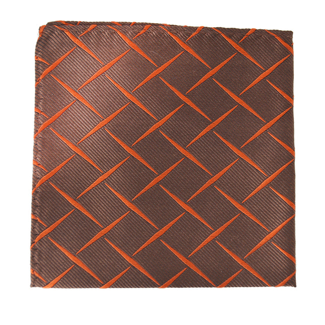 Paul Malone Copper Coin Brown Silk Pocket Square Paul Malone Pocket Square - Paul Malone.com