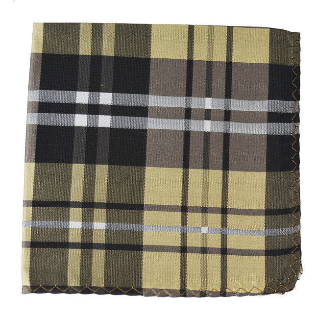 Paul Malone Scottish Bronze Silk Pocket Square Paul Malone Pocket Square - Paul Malone.com