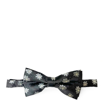 Black Floral Patterned Bow Tie Paul Malone Bow Ties - Paul Malone.com