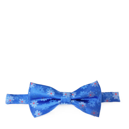 Blue Floral Patterned Bow Tie Paul Malone Bow Ties - Paul Malone.com