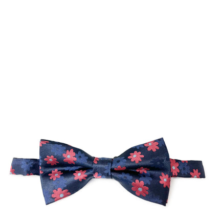 Navy Floral Patterned Bow Tie Paul Malone Bow Ties - Paul Malone.com