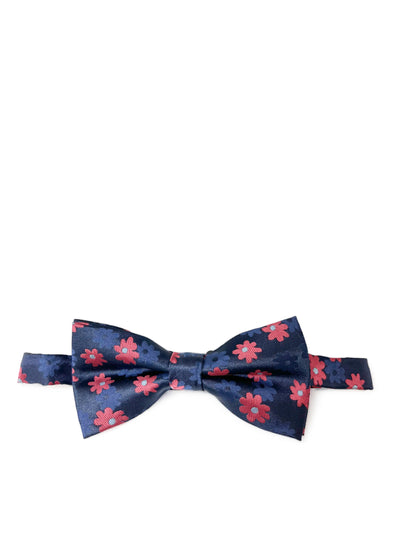 Navy Floral Patterned Bow Tie Paul Malone Bow Ties - Paul Malone.com
