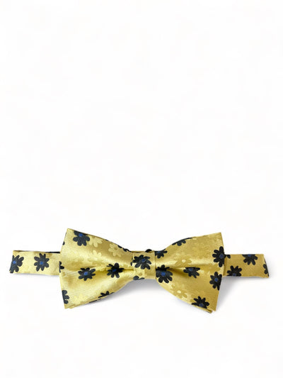 Yellow Floral Patterned Bow Tie Paul Malone Bow Ties - Paul Malone.com