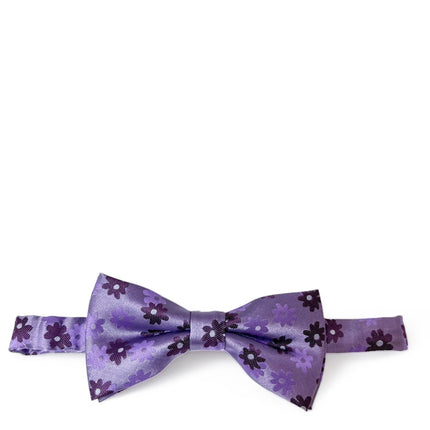 Violet Floral Patterned Bow Tie Paul Malone Bow Ties - Paul Malone.com