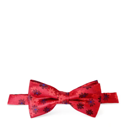 Red Floral Patterned Bow Tie Paul Malone Bow Ties - Paul Malone.com