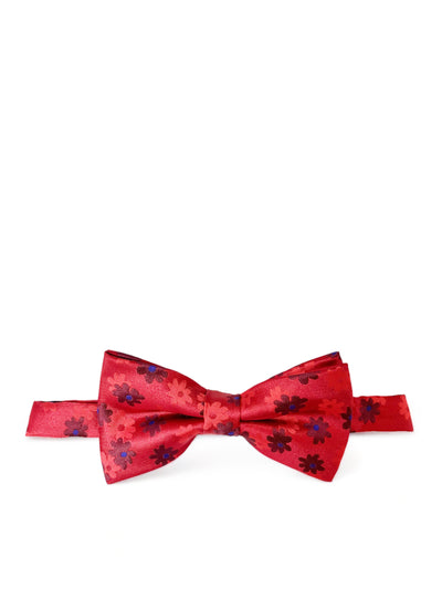 Red Floral Patterned Bow Tie Paul Malone Bow Ties - Paul Malone.com
