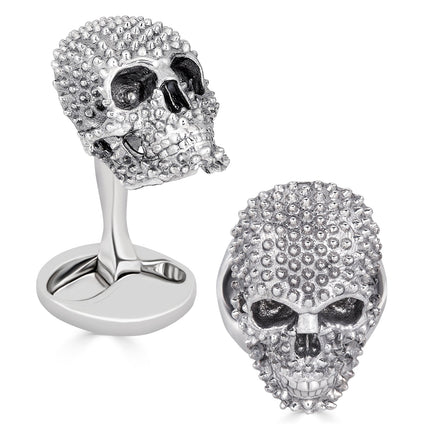 Punks Not Dead Skull Cufflinks Ox and Bull Trading Co. Cufflinks - Paul Malone.com