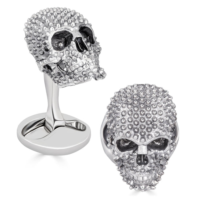Punks Not Dead Skull Cufflinks Ox and Bull Trading Co. Cufflinks - Paul Malone.com