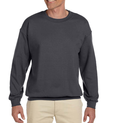Solid Charcoal Crewneck Sweat Shirt Gildan Sweatshirt - Paul Malone.com