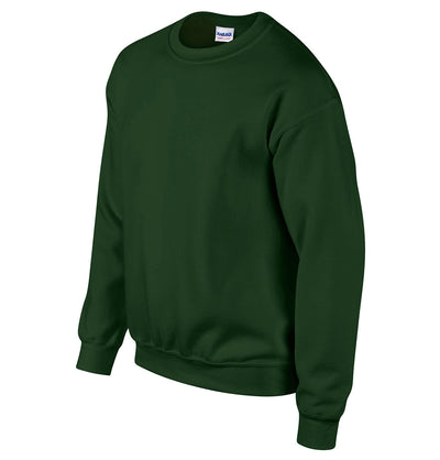 Solid Forest Green Crewneck Sweat Shirt Gildan Sweatshirt - Paul Malone.com