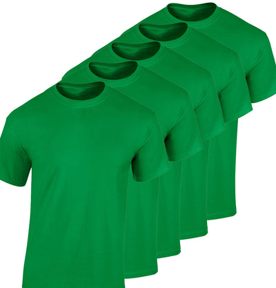Solid Irish Green Heavy Cotton T-Shirt (5 Pack) Paul Malone T-Shirt - Paul Malone.com