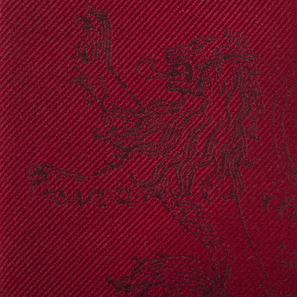 Game of Thrones Lannister Lion Red Men's Tie Game of Thrones Ties - Paul Malone.com