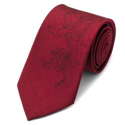 Game of Thrones Lannister Lion Red Men's Tie Game of Thrones Ties - Paul Malone.com