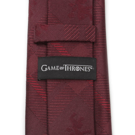 Game of Thrones Lannister Lion Red Plaid Silk Men's Tie Game of Thrones Ties - Paul Malone.com