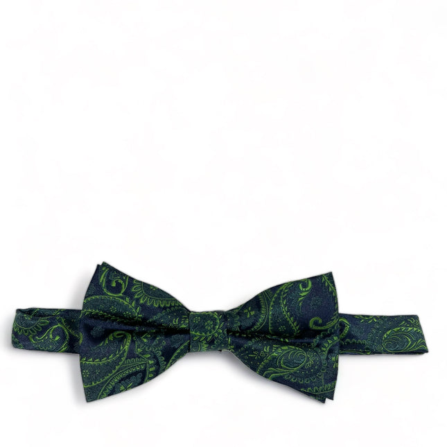 Emerald Green Fashionable Paisley Bow Tie Paul Malone Bow Ties - Paul Malone.com