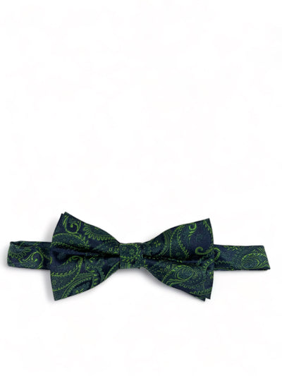 Emerald Green Fashionable Paisley Bow Tie Paul Malone Bow Ties - Paul Malone.com