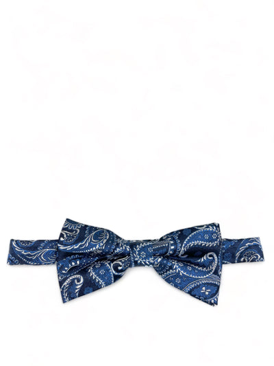 Blue Fashionable Paisley Bow Tie Paul Malone Bow Ties - Paul Malone.com