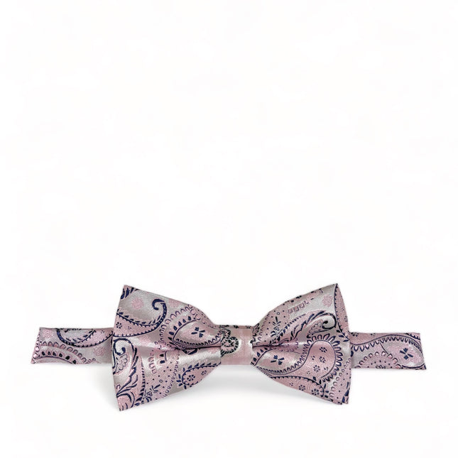 Cashmere Rose Pink Fashionable Paisley Bow Tie Paul Malone Bow Ties - Paul Malone.com