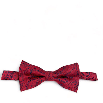 Tango Red Fashionable Paisley Bow Tie Paul Malone Bow Ties - Paul Malone.com