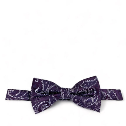 Grape Royal Fashionable Paisley Bow Tie Paul Malone Bow Ties - Paul Malone.com