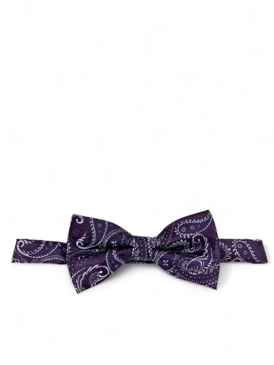 Grape Royal Fashionable Paisley Bow Tie Paul Malone Bow Ties - Paul Malone.com