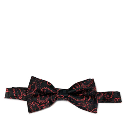 Burgundy Red Fashionable Paisley Bow Tie Paul Malone Bow Ties - Paul Malone.com