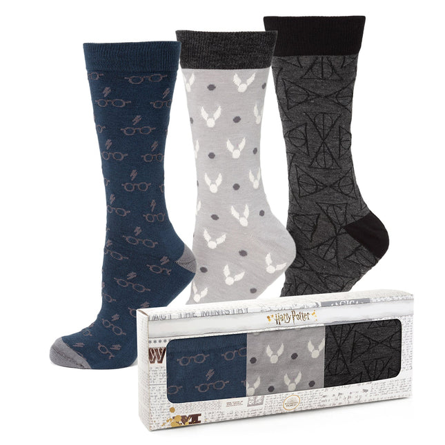 Harry Potter 3 Pack Sock Gift Set Harry Potter Socks - Paul Malone.com