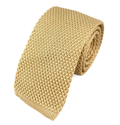 Champagne Knit Tie by Paul Malone Paul Malone Ties - Paul Malone.com