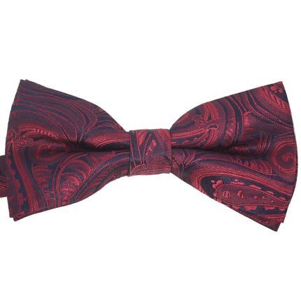 Classic Wine Red Paisley Tuxedo Vest Set Paul Malone Vest - Paul Malone.com