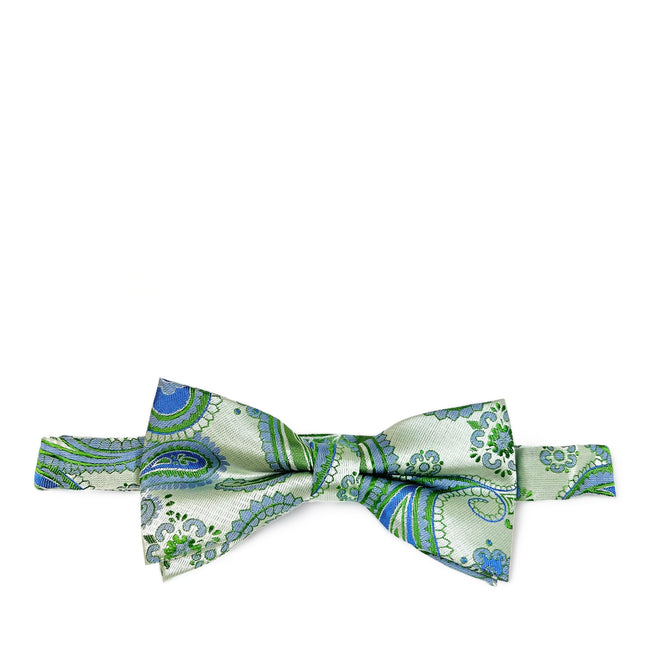 Green Artisan Paisley Bow Tie Paul Malone Bow Ties - Paul Malone.com
