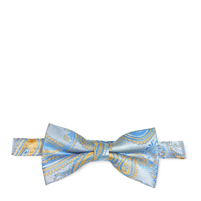 Blue Artisan Paisley Bow Tie Paul Malone Bow Ties - Paul Malone.com