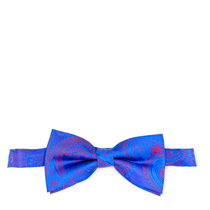 Royal Blue Artisan Paisley Bow Tie Paul Malone Bow Ties - Paul Malone.com