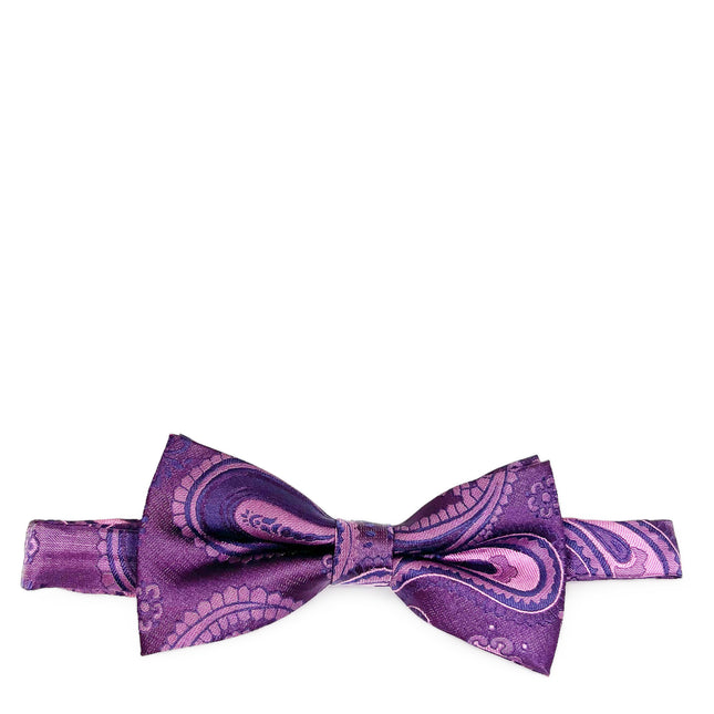 Purple Artisan Paisley Bow Tie Paul Malone Bow Ties - Paul Malone.com