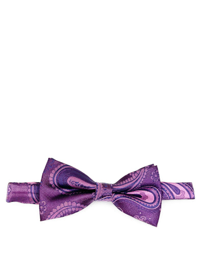 Purple Artisan Paisley Bow Tie Paul Malone Bow Ties - Paul Malone.com