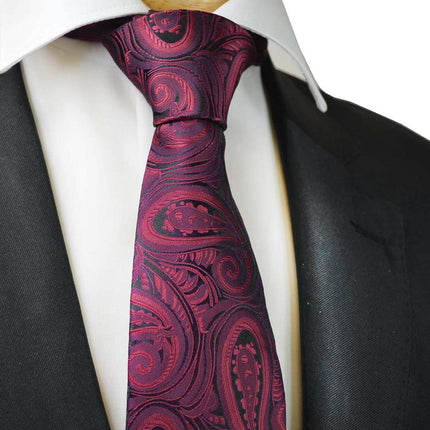 Classic Wine Red Paisley Tuxedo Vest Set Paul Malone Vest - Paul Malone.com
