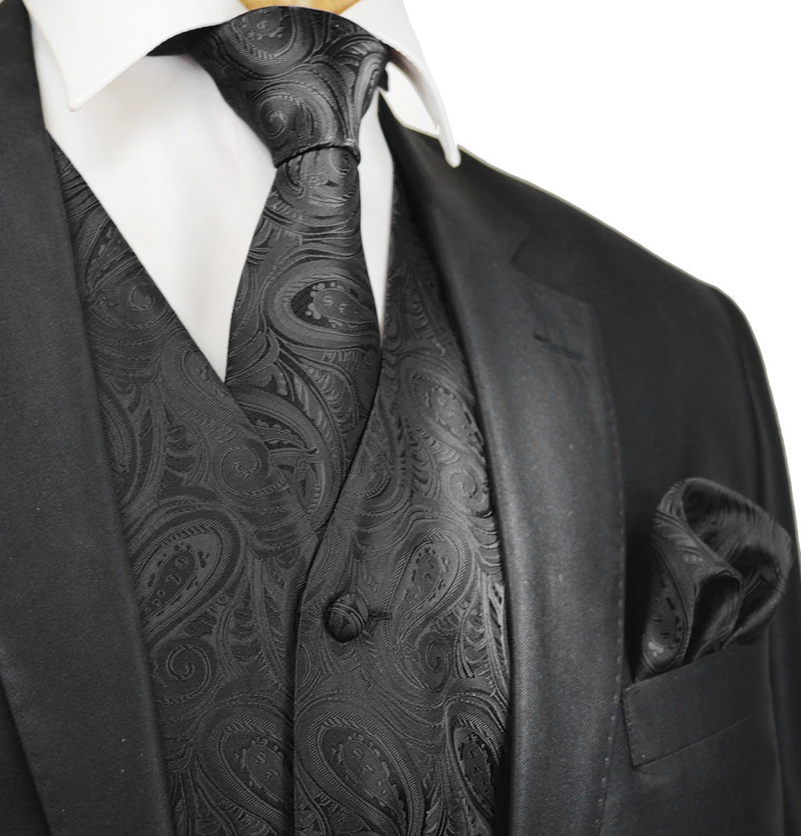 Gilet Et Cravate Longue Brandon Michaels Pour Garçon - Taille S - Motif Paisley
