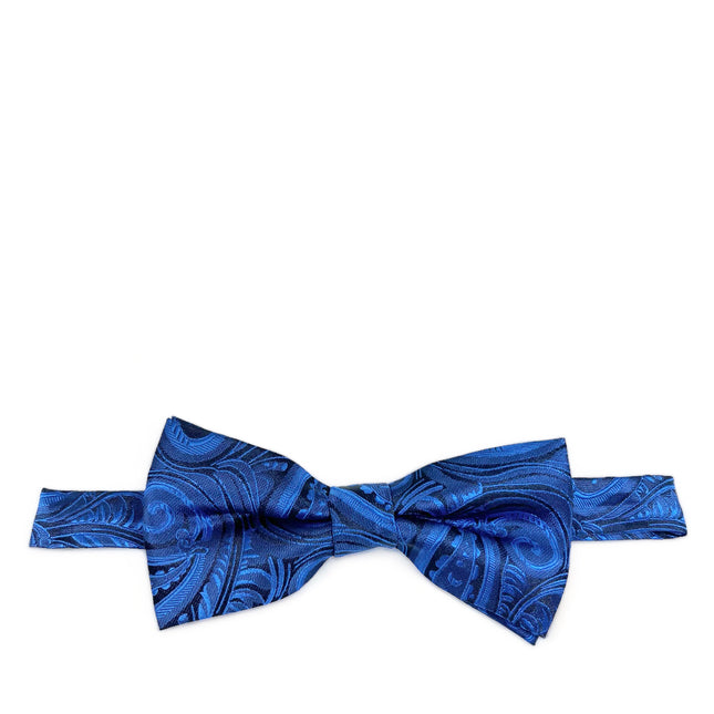 Royal Blue Classic Paisley Bow Tie Paul Malone Bow Ties - Paul Malone.com
