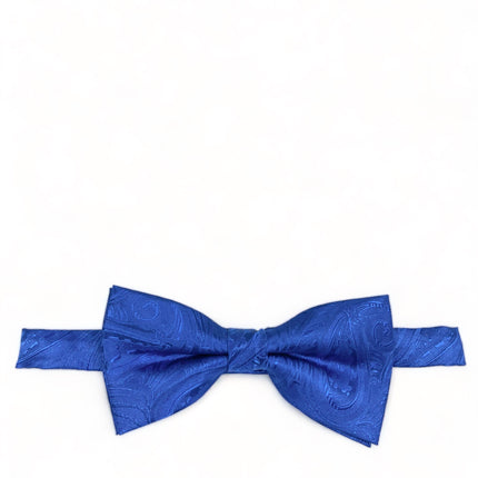 Blue Classic Paisley Bow Tie Paul Malone Bow Ties - Paul Malone.com