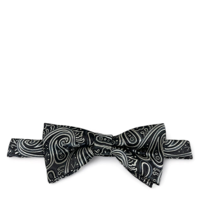 Black Extraordinary Paisley Bow Tie Paul Malone Bow Ties - Paul Malone.com