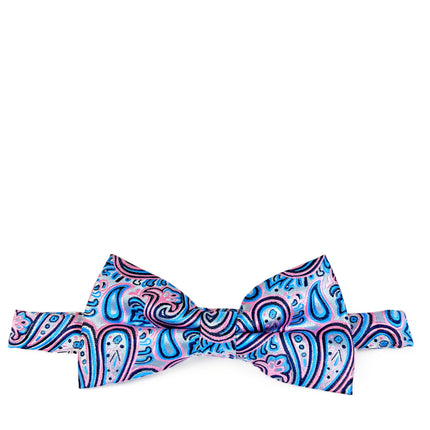Pink Extraordinary Paisley Bow Tie Paul Malone Bow Ties - Paul Malone.com