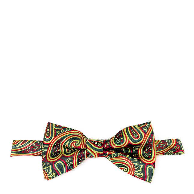 Sunny Lime Extraordinary Paisley Bow Tie Paul Malone Bow Ties - Paul Malone.com