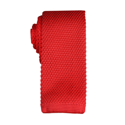 True Red Knit Tie by Paul Malone Paul Malone Ties - Paul Malone.com