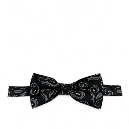 Black Artisan Paisley Bow Tie Paul Malone Bow Ties - Paul Malone.com
