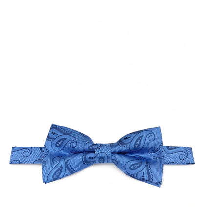 Blue Artisan Paisley Bow Tie Paul Malone Bow Ties - Paul Malone.com